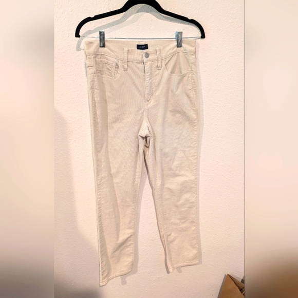 J Crew Ecru Straight Leg Corduroys Size 27 - Picture 1 of 5